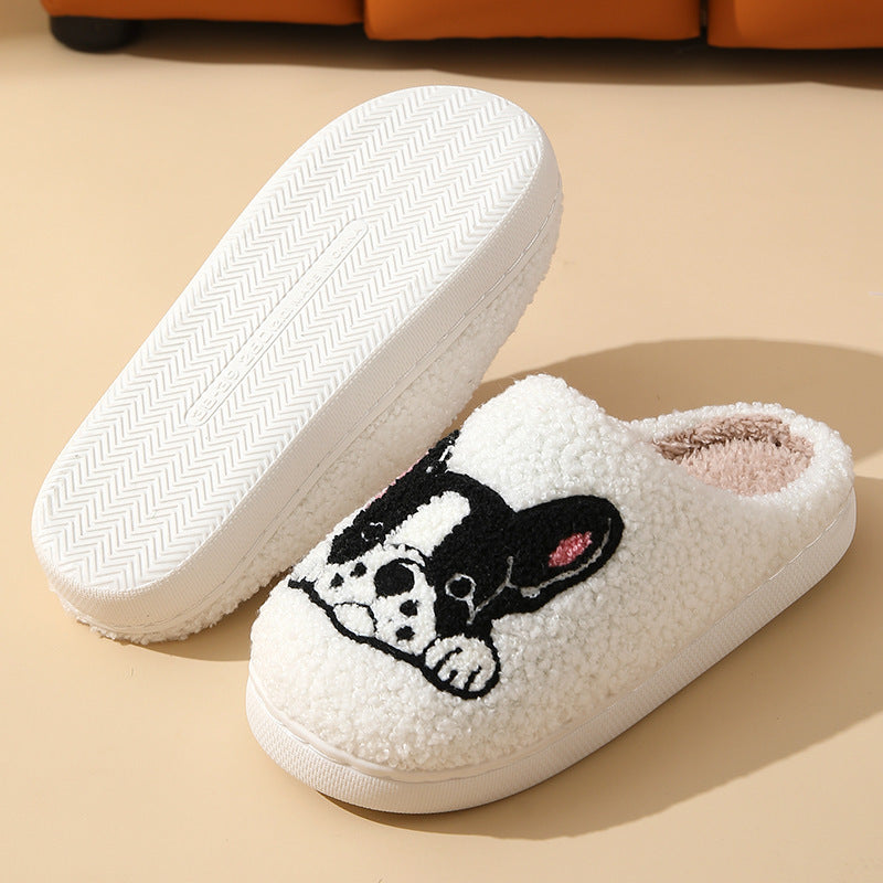 Bulldog/Boston Terrier Cotton Slippers