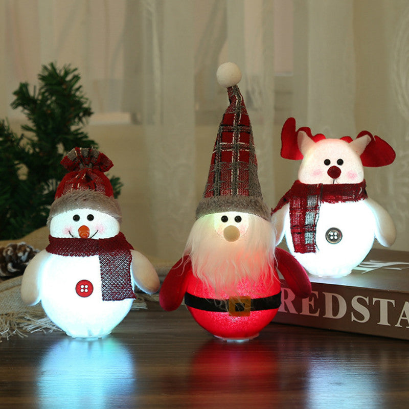 Christmas Decorations LED Santa Claus Snowman