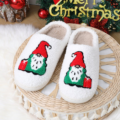 Cute Cartoon Santa Indoor Slippers