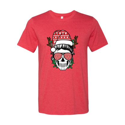 Mom Skull Christmas Shirt (Women's)