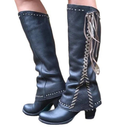 Knee High Vegan Leather Boots