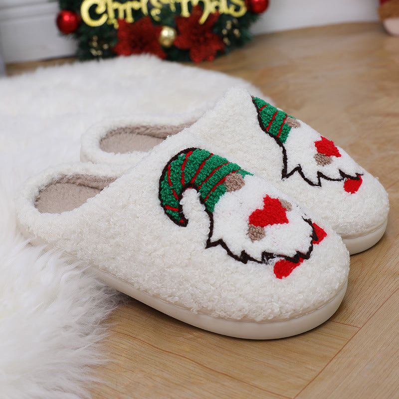 Cute Cartoon Santa Indoor Slippers