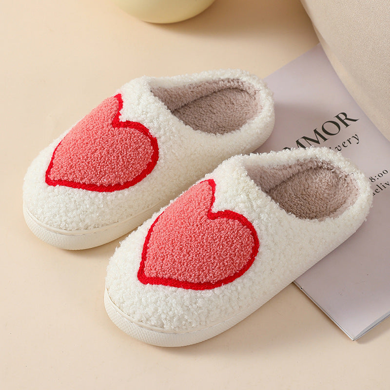 Cartoon Mushroom Love Style Cotton Slippers