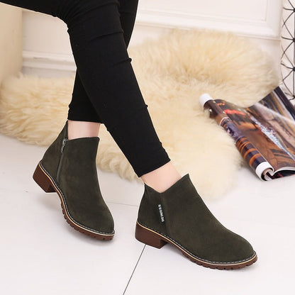 Ankle Short Heel Boots