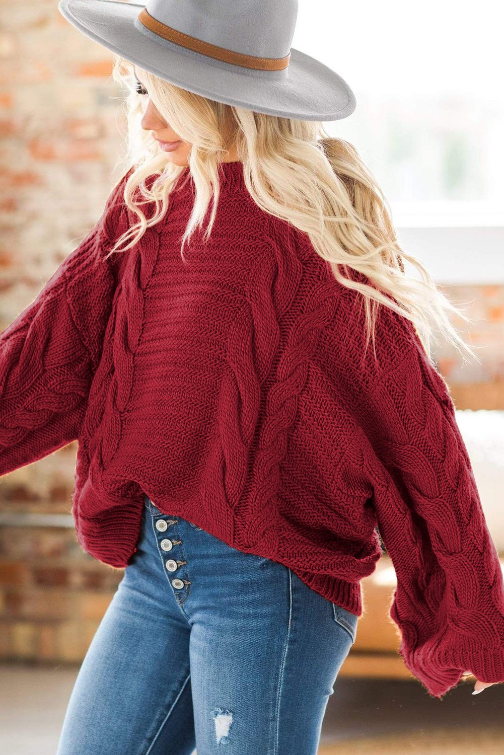 Luxurious Cable Knit Sweater