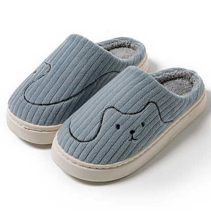 Squiggly Line Cat Slippers