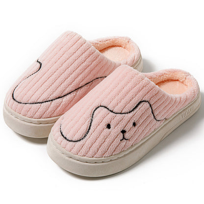 Squiggly Line Cat Slippers