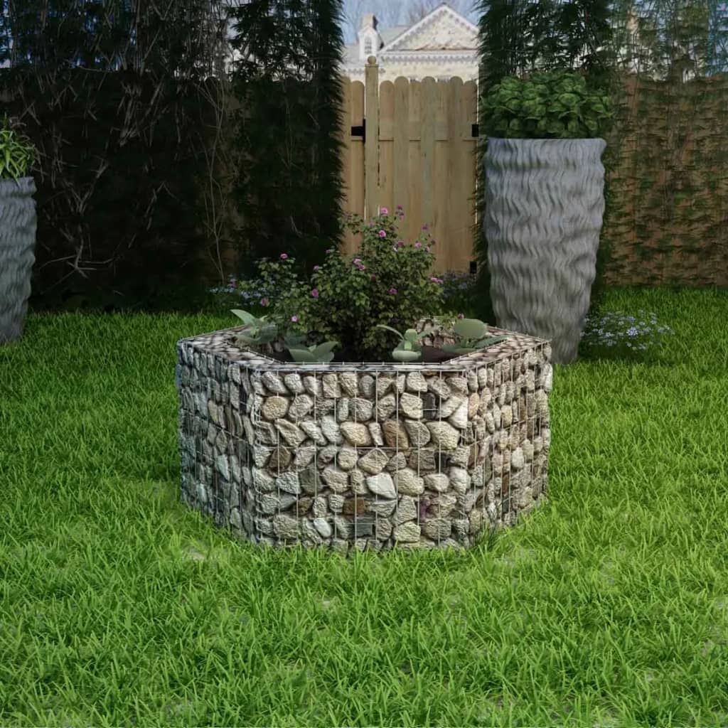 Hexagonal Gabion Raised Beds