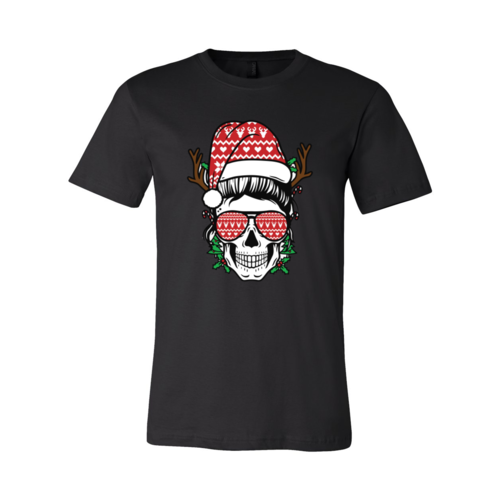 Mom Skull Christmas Shirt (Women's)