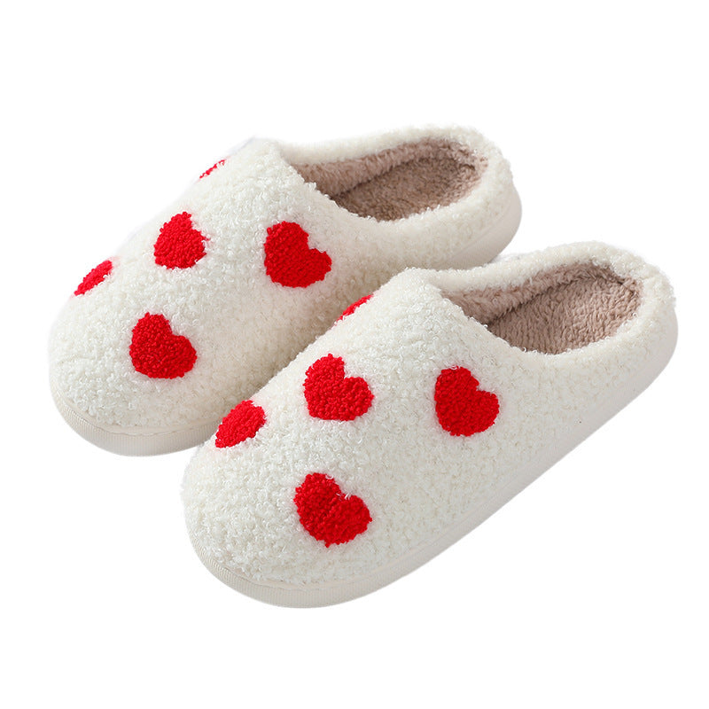 Cartoon Mushroom Love Style Cotton Slippers