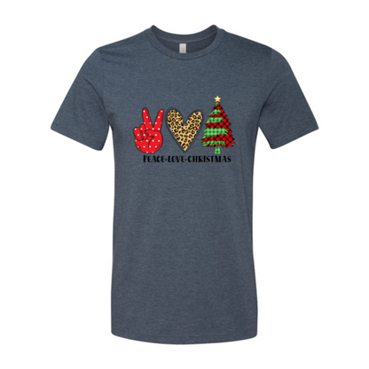 Peace Love Christmas Shirt (Women's)