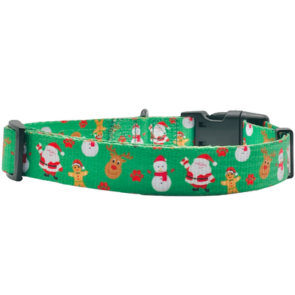 Christmas Festive Green Dog Collar