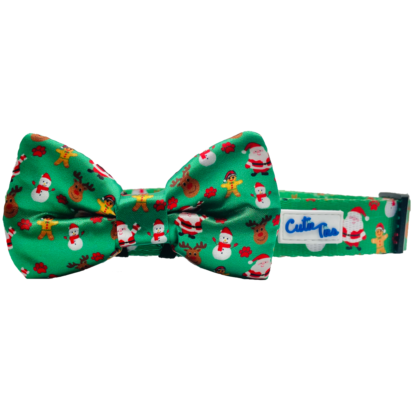 Christmas Festive Green Dog Collar