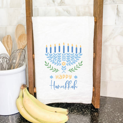 Happy Hanukkah Cotton Tea Towel