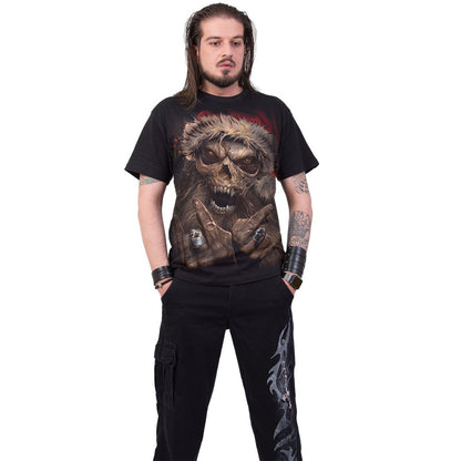 ROCK SANTA - Black T-Shirt (Men's)