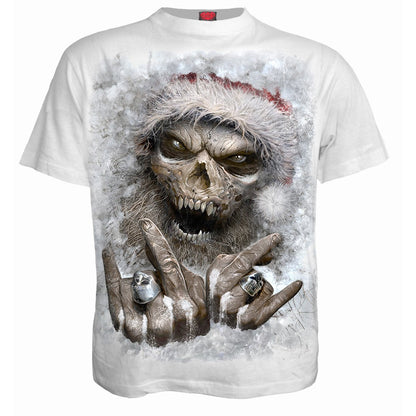 ROCK SANTA - White T-Shirt (Men's)