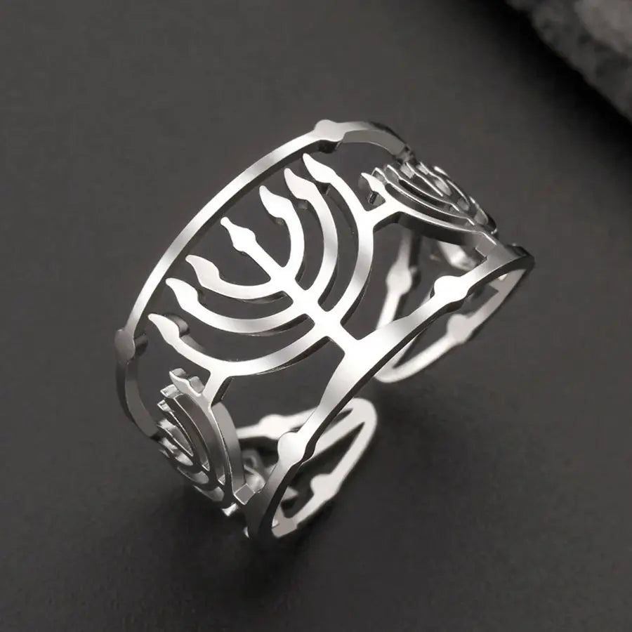 Menorah Ring Hanukkah