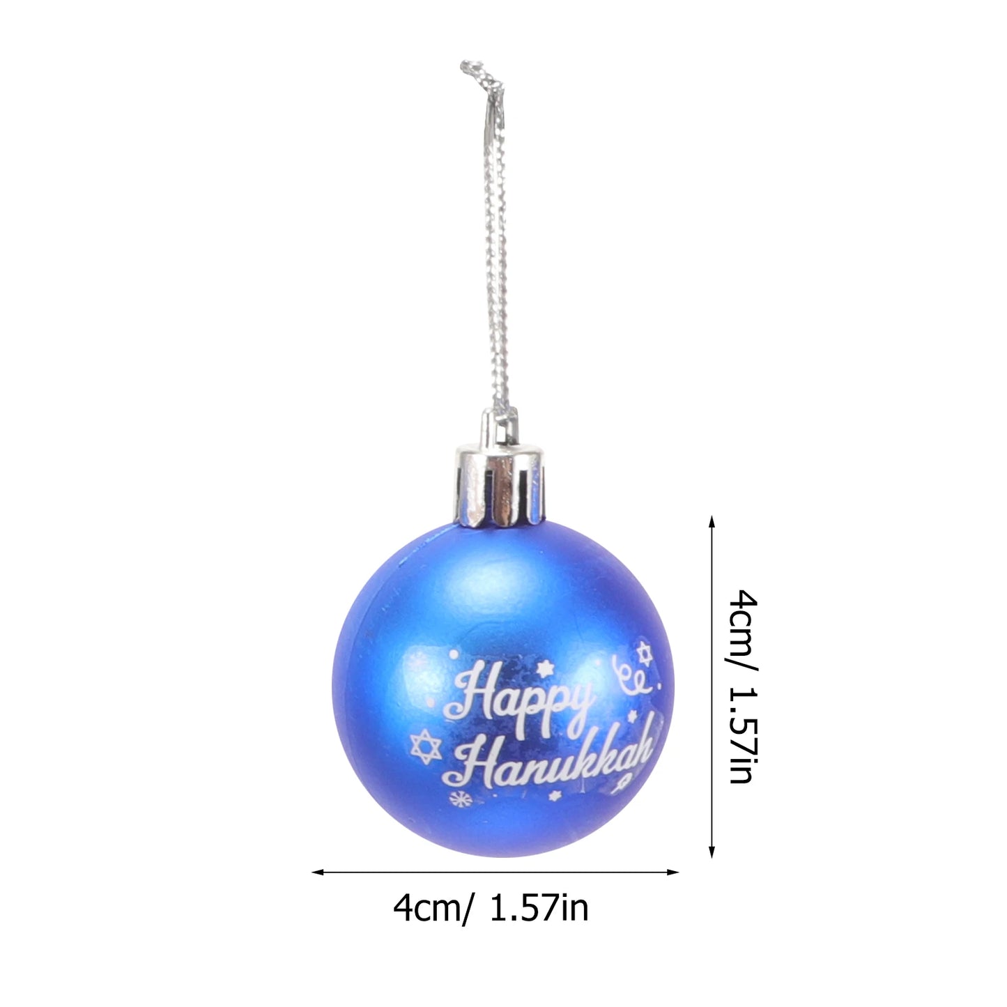 Hanukkah Hanging Ball Ornaments 24Pcs