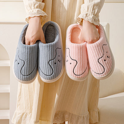 Squiggly Line Cat Slippers