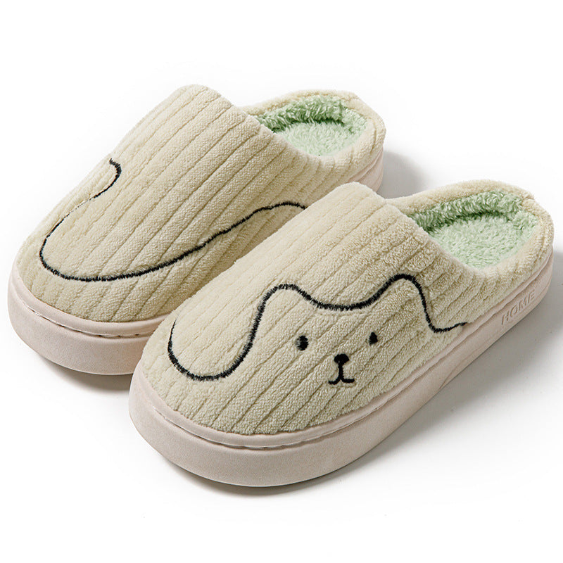 Squiggly Line Cat Slippers