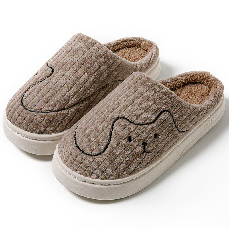 Squiggly Line Cat Slippers