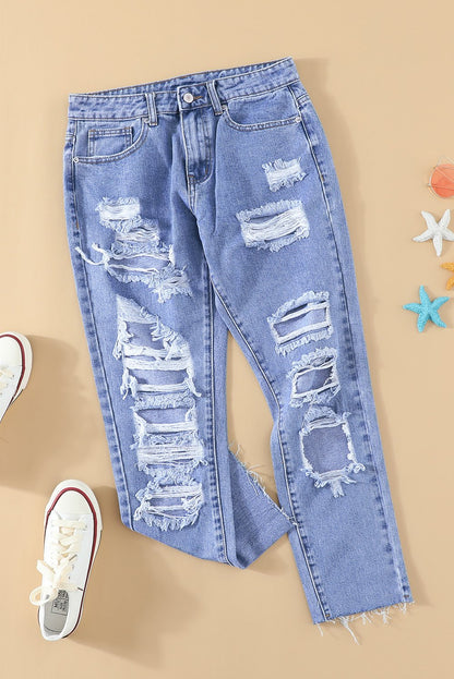 Light Wash Relaxed Jeans