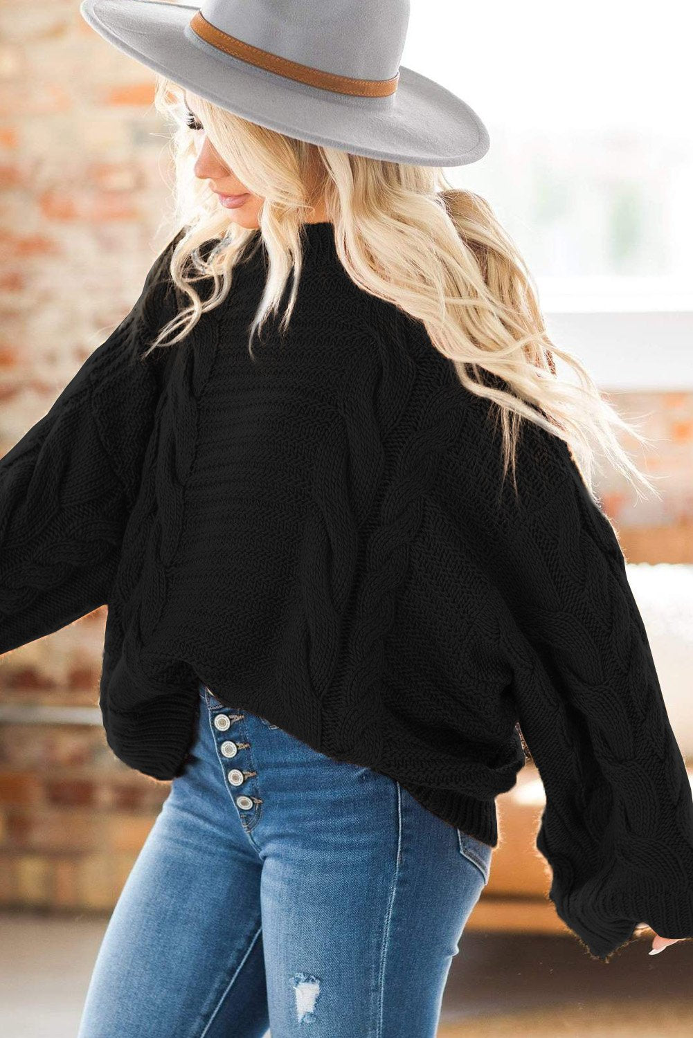 Luxurious Cable Knit Sweater