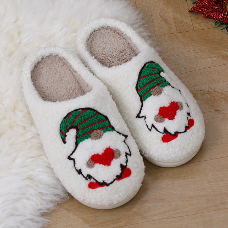 Cute Cartoon Santa Indoor Slippers