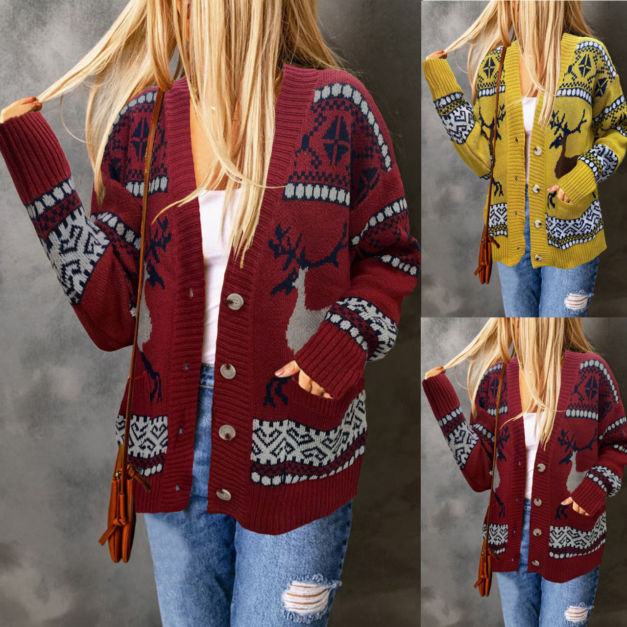 Christmas Sweater Cardigan (Women's)