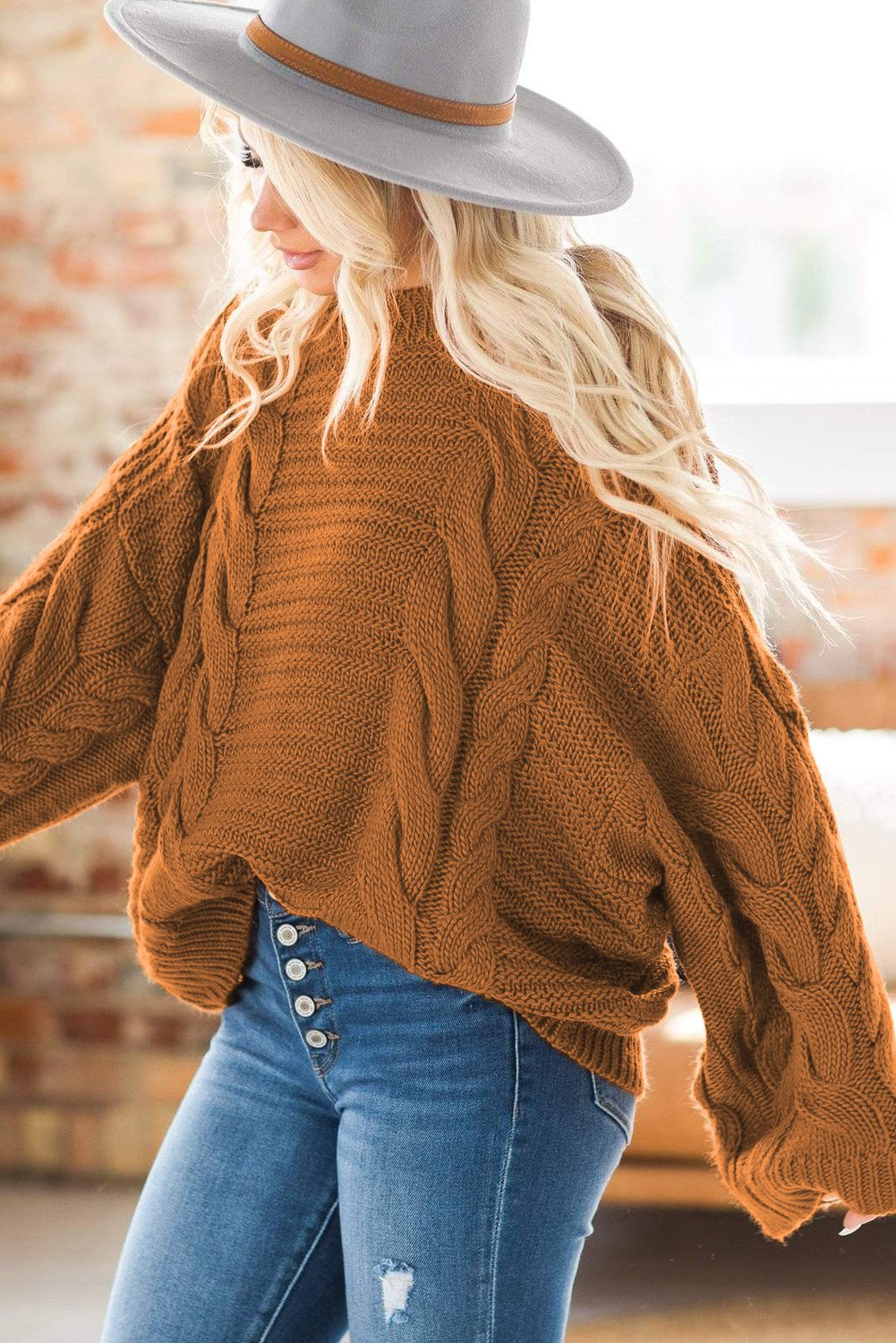 Luxurious Cable Knit Sweater