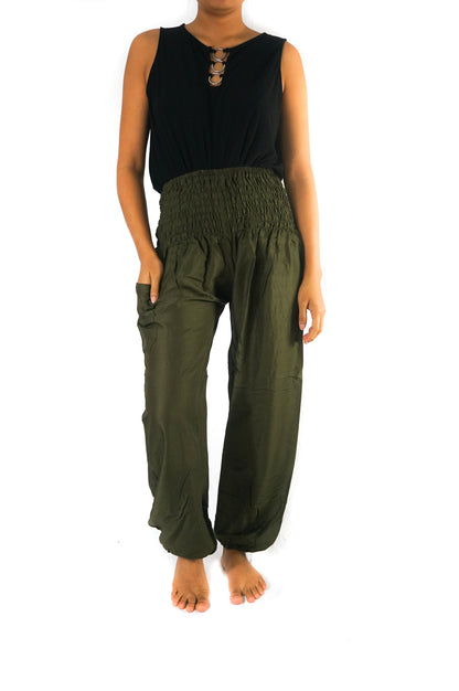 Ethereal Green Boho Pants