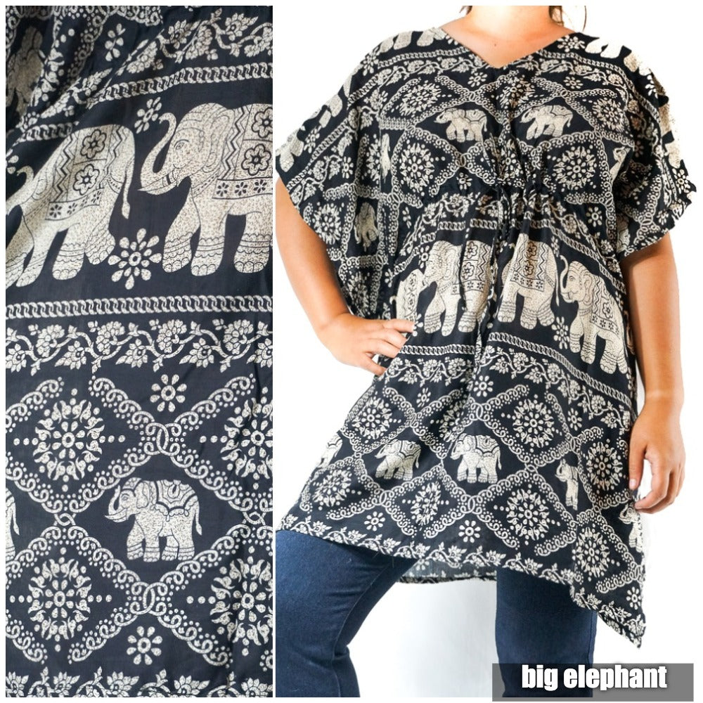 Boho Elephant Kaftan Shirt