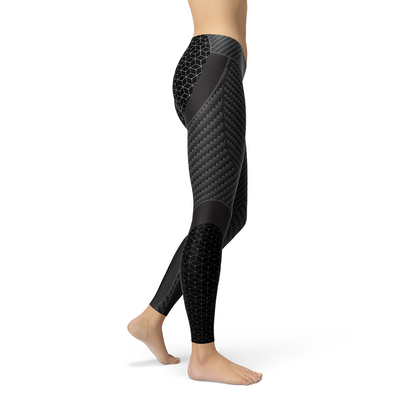 Elevated Carbon Fiber Sports Leggings