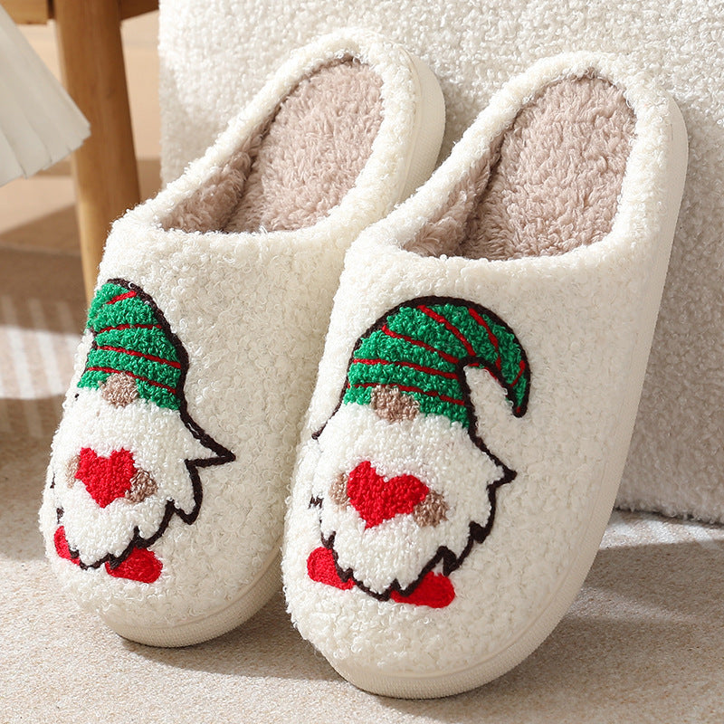 Cute Cartoon Santa Indoor Slippers