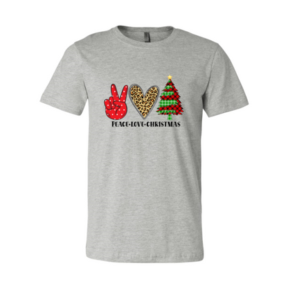 Peace Love Christmas Shirt (Women's)