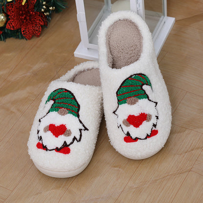 Cute Cartoon Santa Indoor Slippers