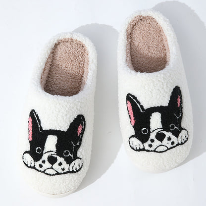 Bulldog/Boston Terrier Cotton Slippers