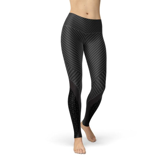 Elevated Carbon Fiber Sports Leggings