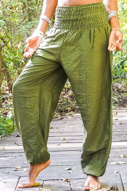 Ethereal Green Boho Pants