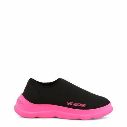 Love Moschino Neon Pink Slip-On Shoes