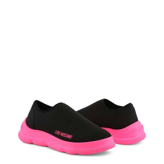 Love Moschino Neon Pink Slip-On Shoes